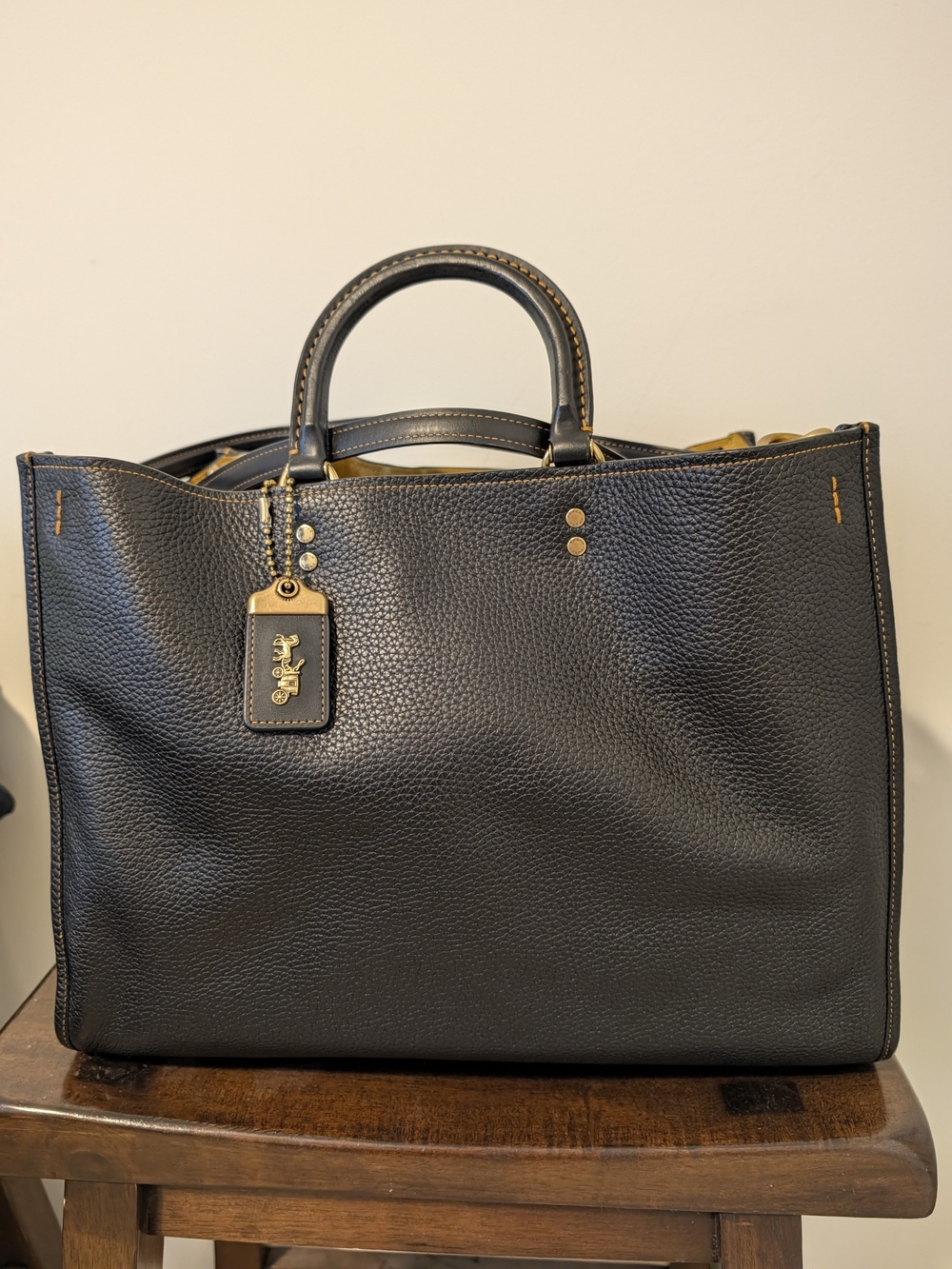 Coach Rogue 39 In Black Leather